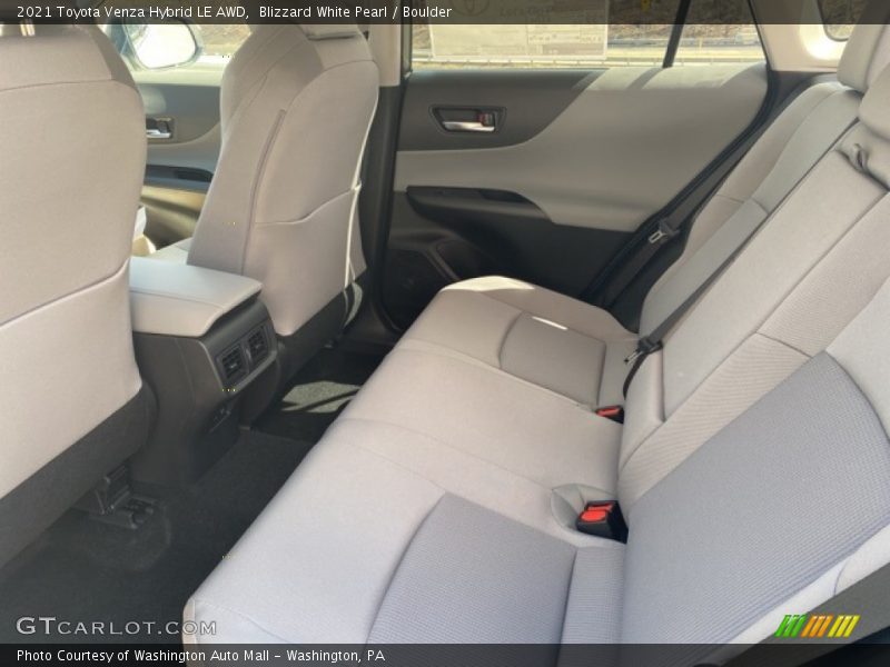 Blizzard White Pearl / Boulder 2021 Toyota Venza Hybrid LE AWD