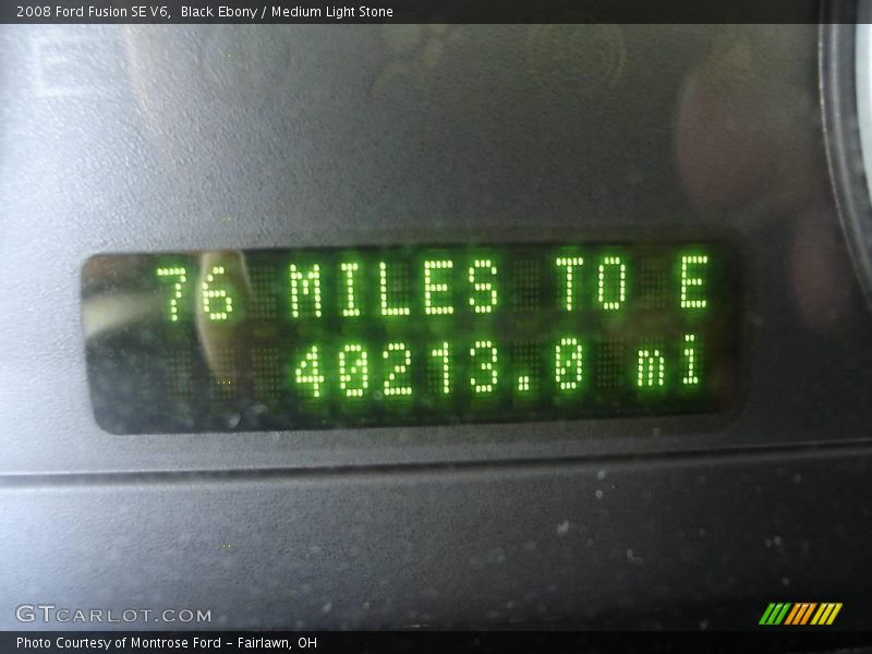 Black Ebony / Medium Light Stone 2008 Ford Fusion SE V6