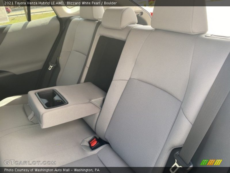 Blizzard White Pearl / Boulder 2021 Toyota Venza Hybrid LE AWD