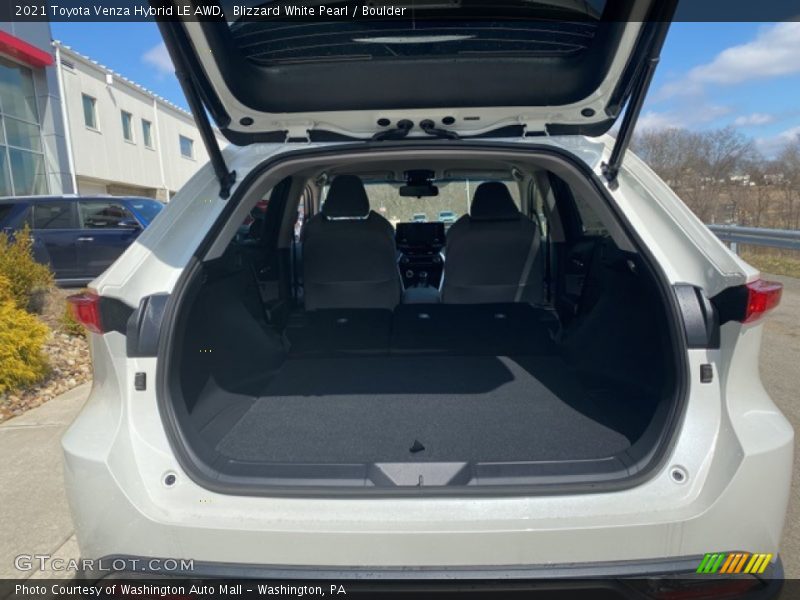 Blizzard White Pearl / Boulder 2021 Toyota Venza Hybrid LE AWD