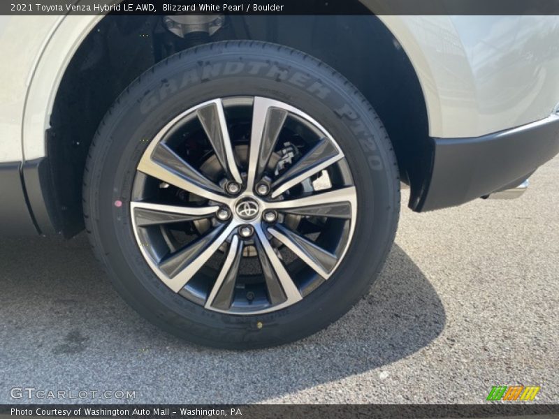 Blizzard White Pearl / Boulder 2021 Toyota Venza Hybrid LE AWD
