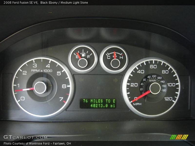 Black Ebony / Medium Light Stone 2008 Ford Fusion SE V6