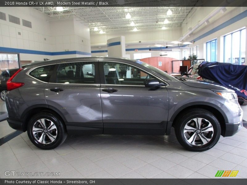 Modern Steel Metallic / Black 2018 Honda CR-V LX AWD