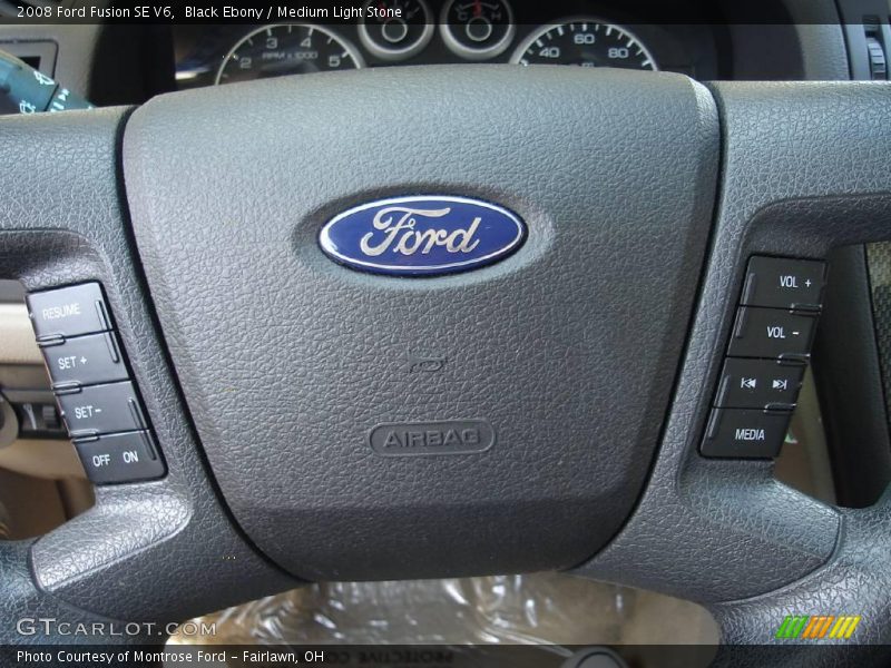Black Ebony / Medium Light Stone 2008 Ford Fusion SE V6
