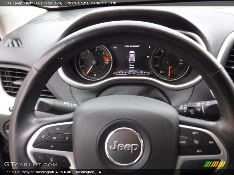 Granite Crystal Metallic / Black 2018 Jeep Cherokee Limited 4x4