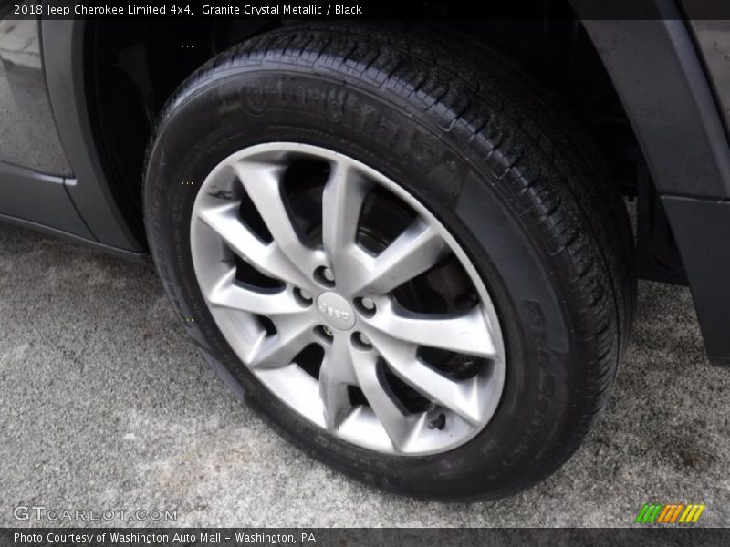 Granite Crystal Metallic / Black 2018 Jeep Cherokee Limited 4x4