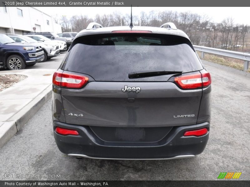 Granite Crystal Metallic / Black 2018 Jeep Cherokee Limited 4x4