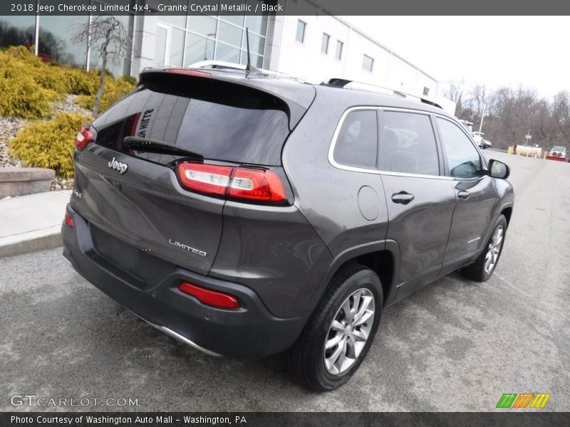 Granite Crystal Metallic / Black 2018 Jeep Cherokee Limited 4x4