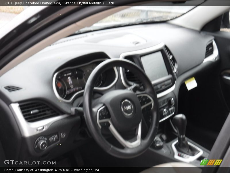Granite Crystal Metallic / Black 2018 Jeep Cherokee Limited 4x4