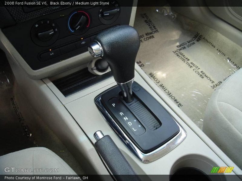 Black Ebony / Medium Light Stone 2008 Ford Fusion SE V6
