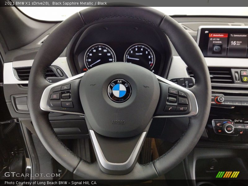 Black Sapphire Metallic / Black 2021 BMW X1 sDrive28i