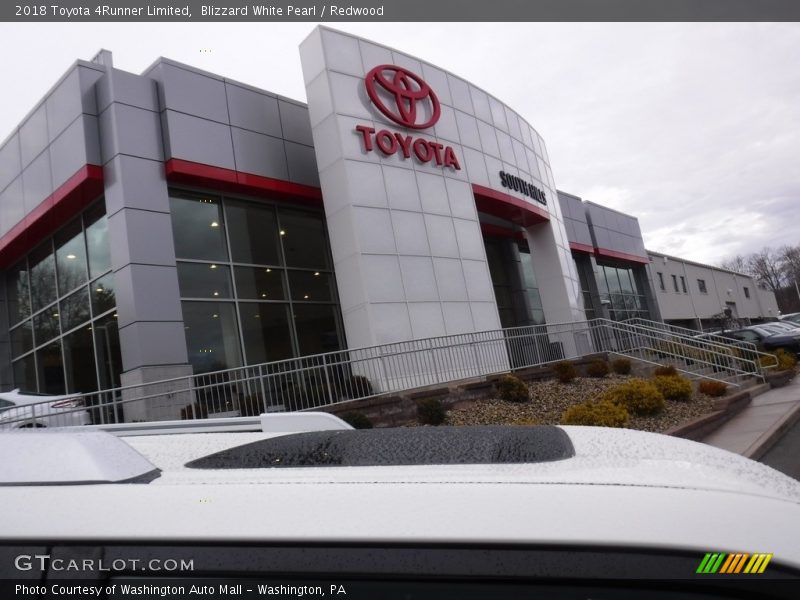 Blizzard White Pearl / Redwood 2018 Toyota 4Runner Limited