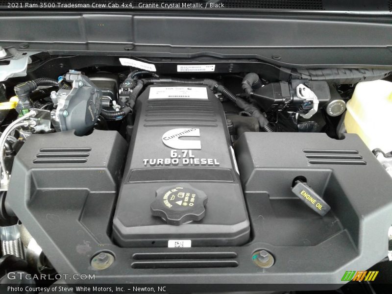 Granite Crystal Metallic / Black 2021 Ram 3500 Tradesman Crew Cab 4x4