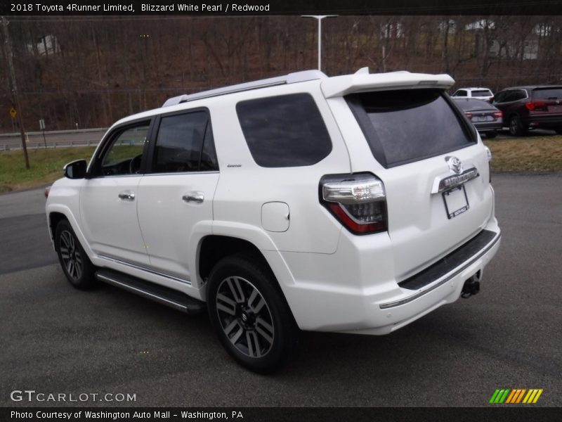 Blizzard White Pearl / Redwood 2018 Toyota 4Runner Limited