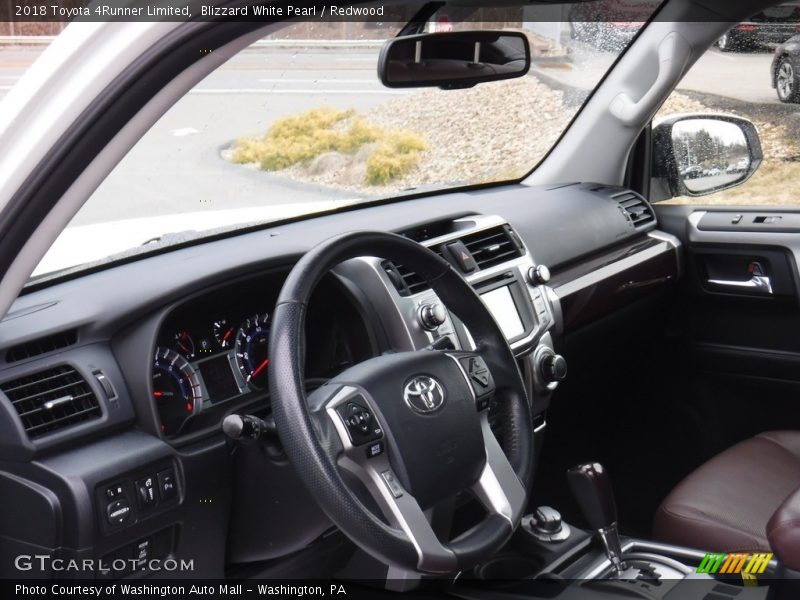 Blizzard White Pearl / Redwood 2018 Toyota 4Runner Limited