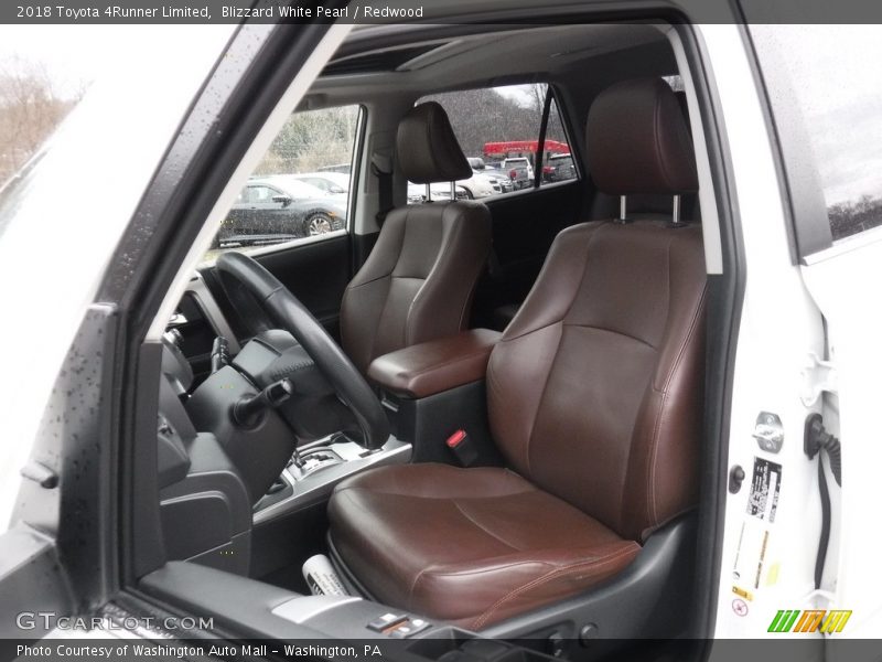 Blizzard White Pearl / Redwood 2018 Toyota 4Runner Limited
