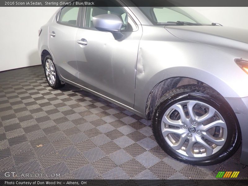 Sterling (Silver) / Blue/Black 2016 Scion iA Sedan