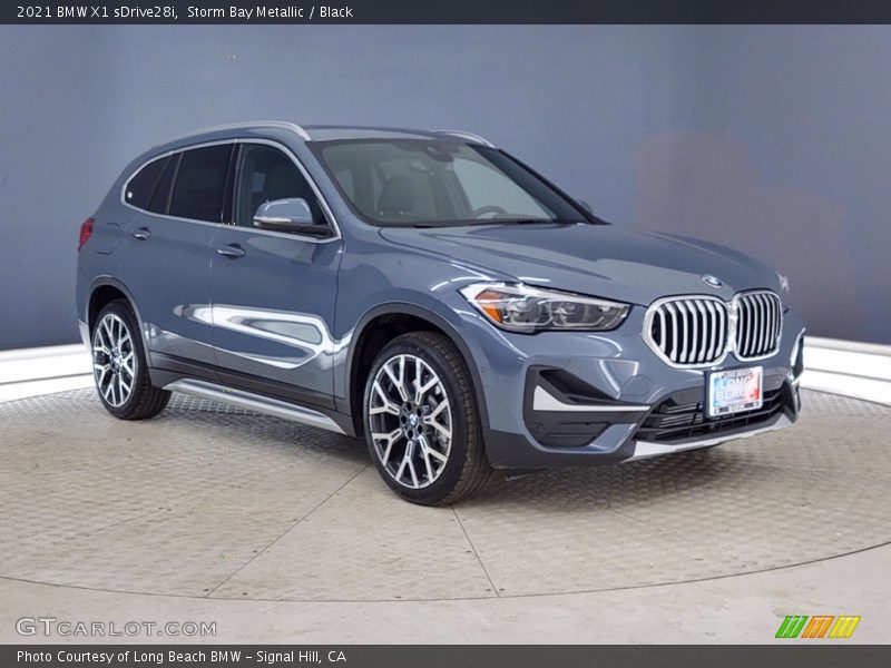 Storm Bay Metallic / Black 2021 BMW X1 sDrive28i