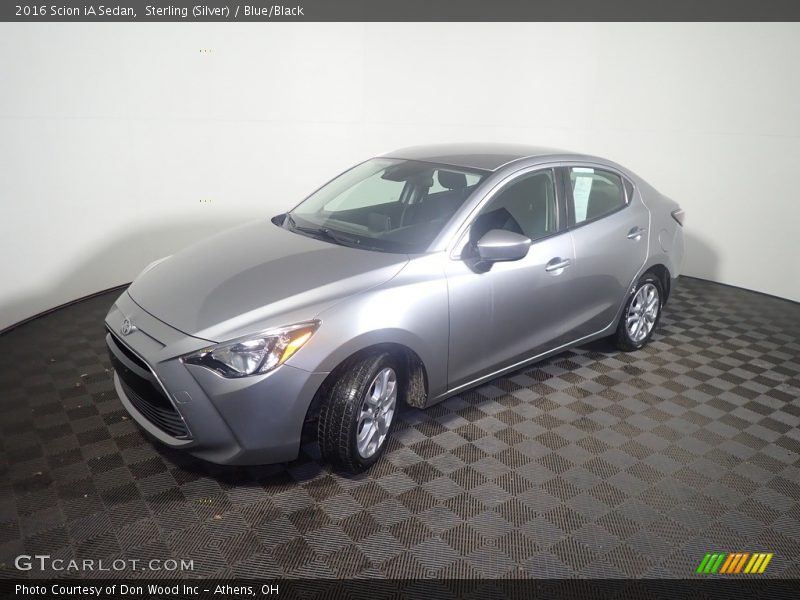Sterling (Silver) / Blue/Black 2016 Scion iA Sedan