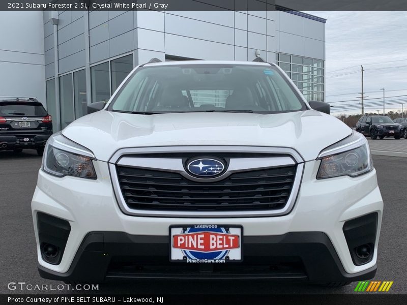 Crystal White Pearl / Gray 2021 Subaru Forester 2.5i