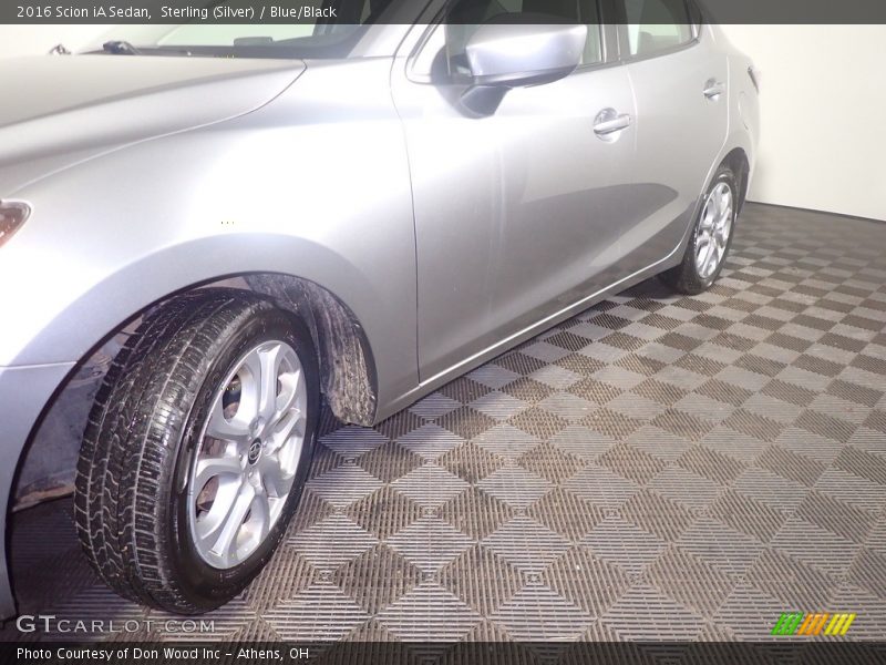 Sterling (Silver) / Blue/Black 2016 Scion iA Sedan