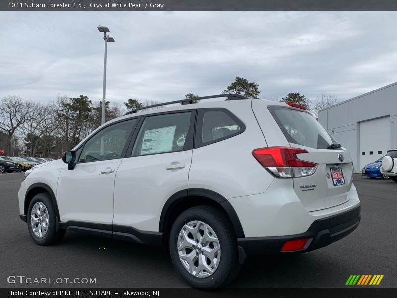 Crystal White Pearl / Gray 2021 Subaru Forester 2.5i