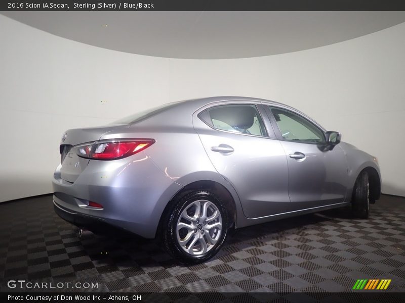 Sterling (Silver) / Blue/Black 2016 Scion iA Sedan