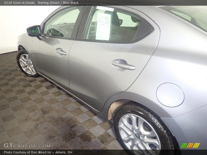 Sterling (Silver) / Blue/Black 2016 Scion iA Sedan