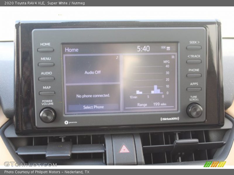Super White / Nutmeg 2020 Toyota RAV4 XLE