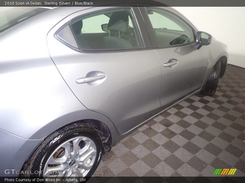 Sterling (Silver) / Blue/Black 2016 Scion iA Sedan