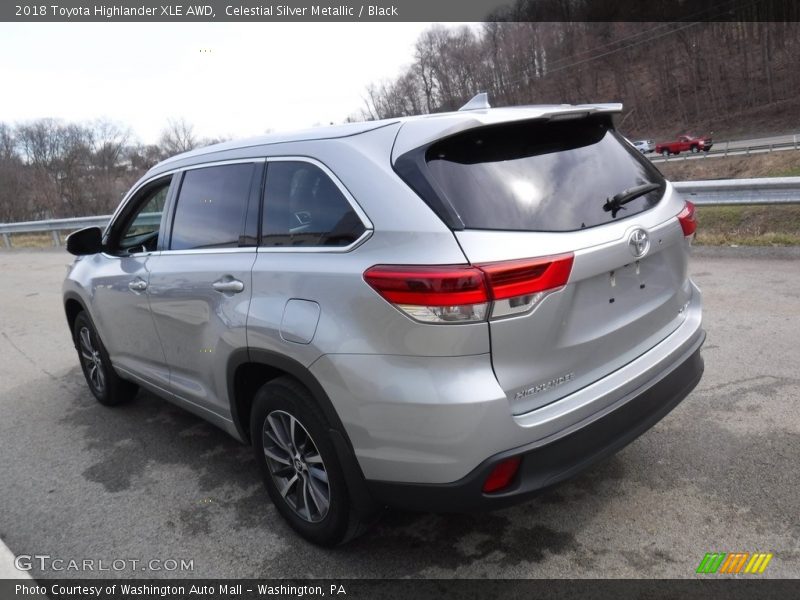 Celestial Silver Metallic / Black 2018 Toyota Highlander XLE AWD