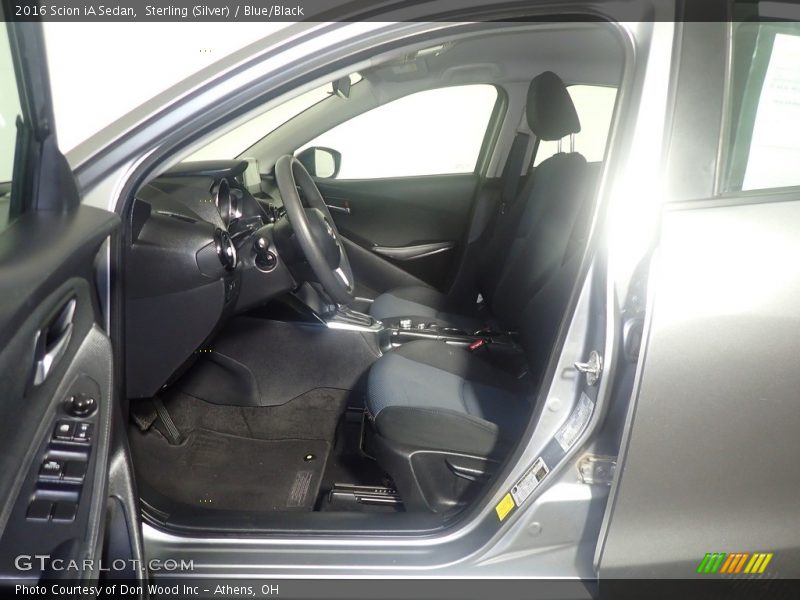Sterling (Silver) / Blue/Black 2016 Scion iA Sedan