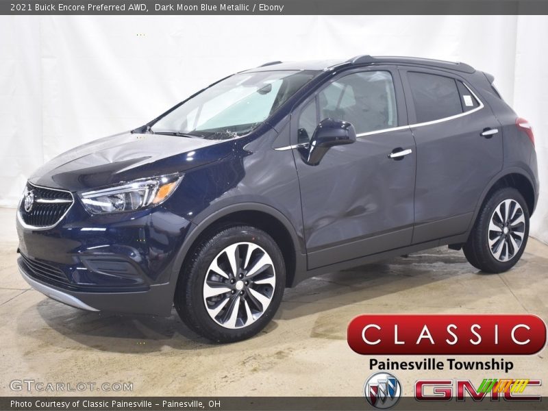 Dark Moon Blue Metallic / Ebony 2021 Buick Encore Preferred AWD