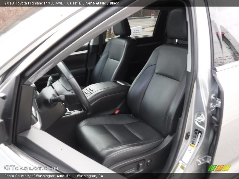 Celestial Silver Metallic / Black 2018 Toyota Highlander XLE AWD