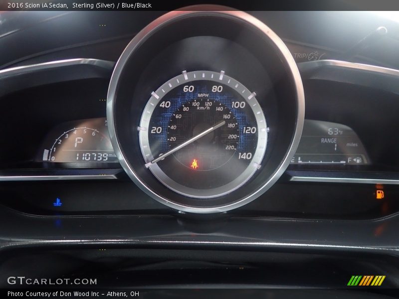 Sterling (Silver) / Blue/Black 2016 Scion iA Sedan