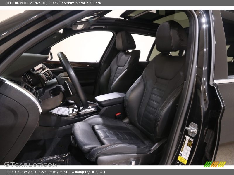 Black Sapphire Metallic / Black 2018 BMW X3 xDrive30i