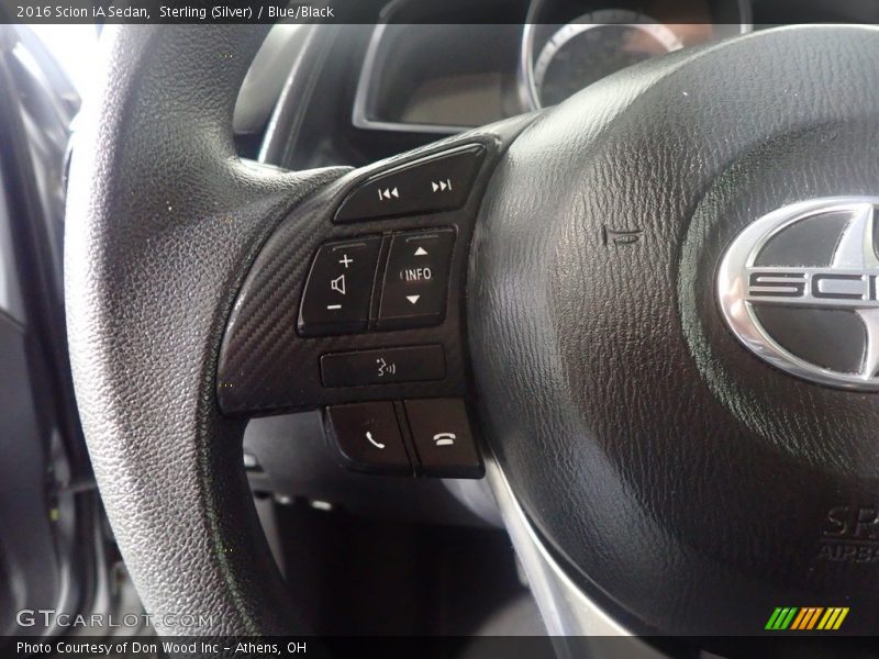 Sterling (Silver) / Blue/Black 2016 Scion iA Sedan