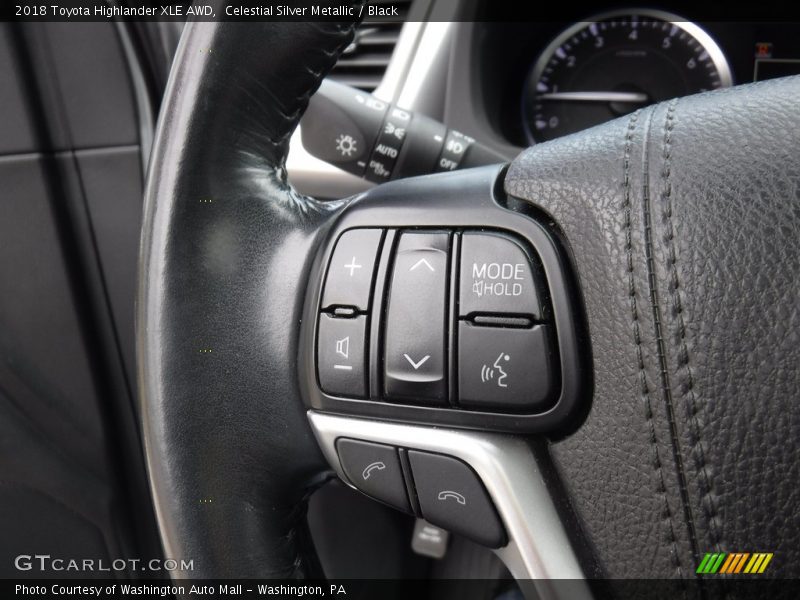 Celestial Silver Metallic / Black 2018 Toyota Highlander XLE AWD