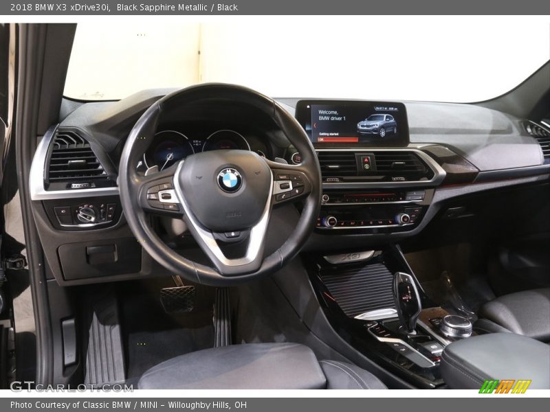 Black Sapphire Metallic / Black 2018 BMW X3 xDrive30i