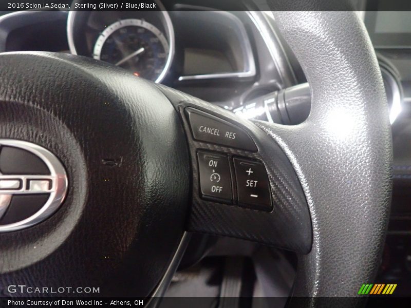 Sterling (Silver) / Blue/Black 2016 Scion iA Sedan