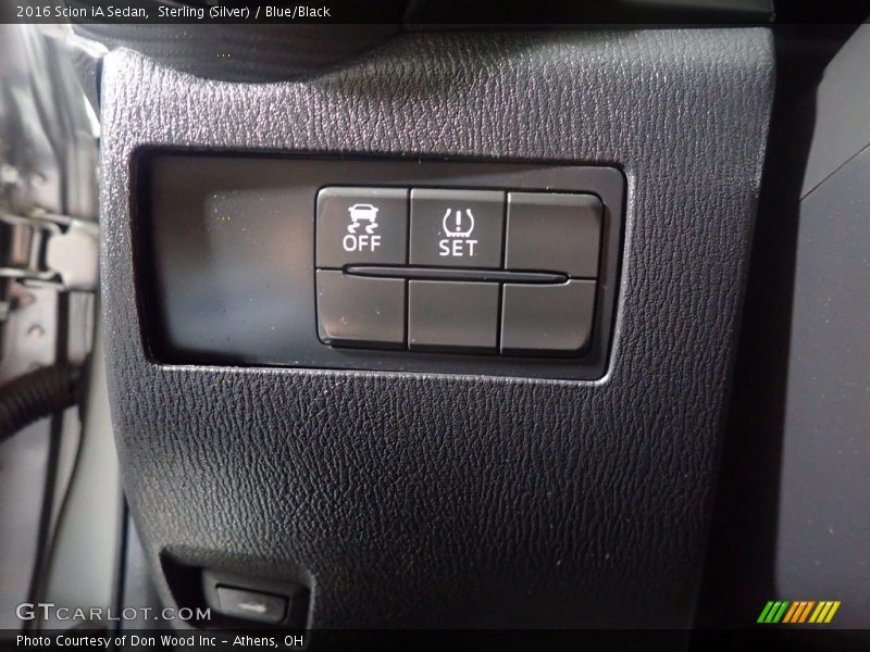 Sterling (Silver) / Blue/Black 2016 Scion iA Sedan