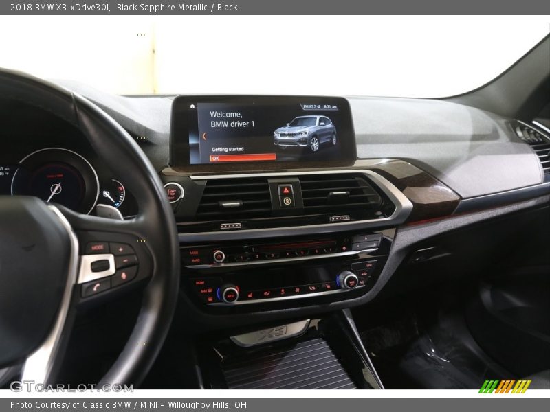Black Sapphire Metallic / Black 2018 BMW X3 xDrive30i