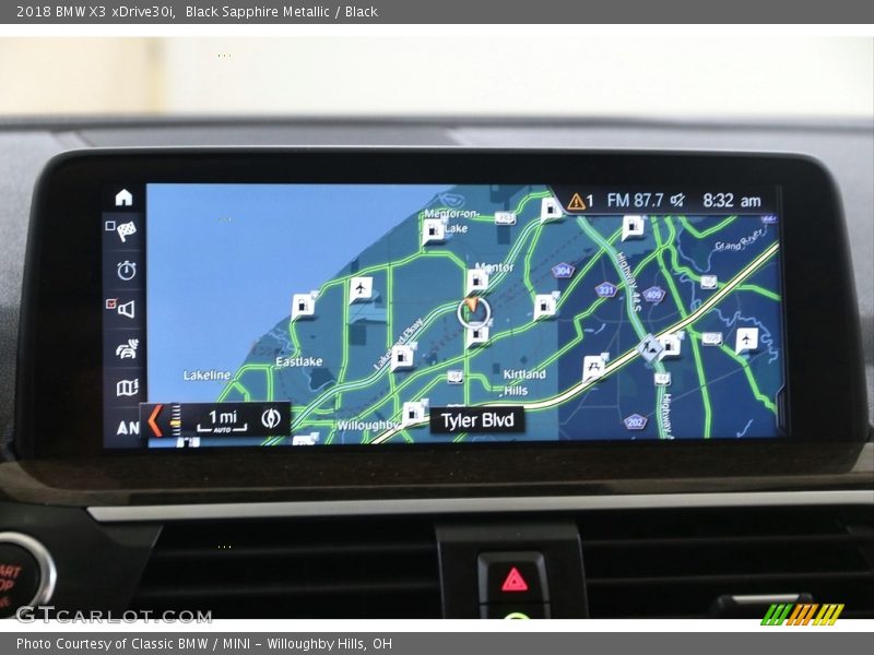 Black Sapphire Metallic / Black 2018 BMW X3 xDrive30i