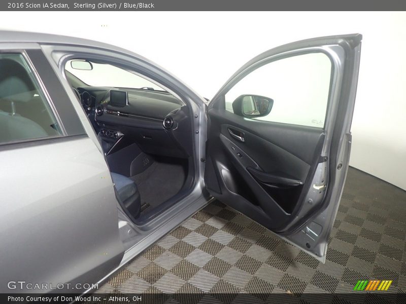 Sterling (Silver) / Blue/Black 2016 Scion iA Sedan