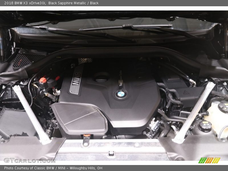 Black Sapphire Metallic / Black 2018 BMW X3 xDrive30i