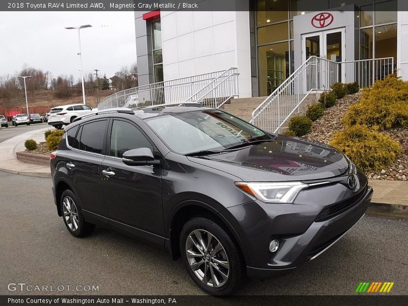 Magnetic Gray Metallic / Black 2018 Toyota RAV4 Limited AWD