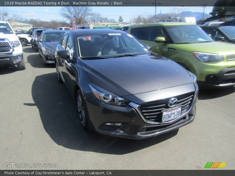 Machine Gray Metallic / Black 2018 Mazda MAZDA3 Touring 4 Door