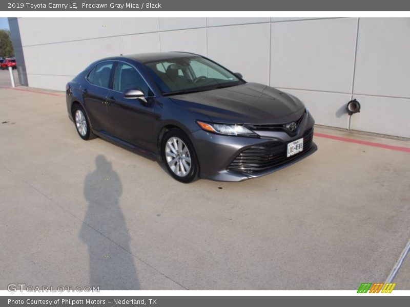 Predawn Gray Mica / Black 2019 Toyota Camry LE