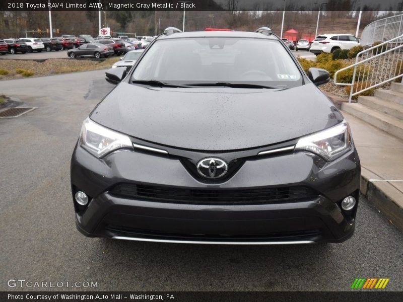 Magnetic Gray Metallic / Black 2018 Toyota RAV4 Limited AWD