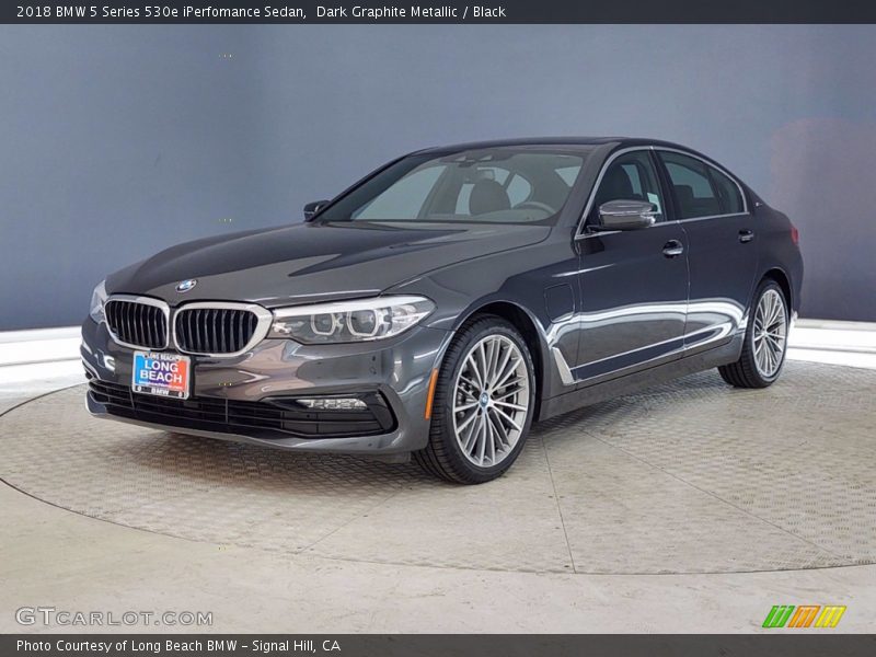 Dark Graphite Metallic / Black 2018 BMW 5 Series 530e iPerfomance Sedan